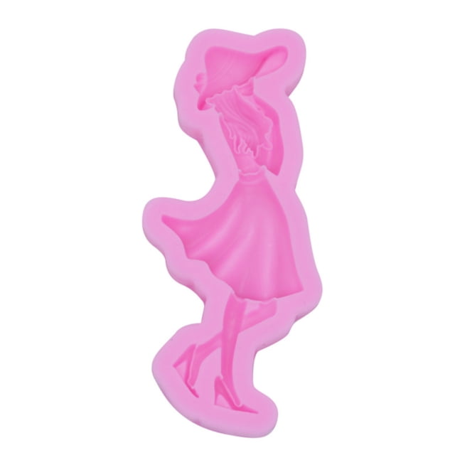 Beautiful Women Silicone Girl Fondant Cake Candy Chocolate Decorating Small Pizza Pan Set Upside down Cake Pan Tube Pans for Baking Small Rectangular Baking Pan Space Silicone