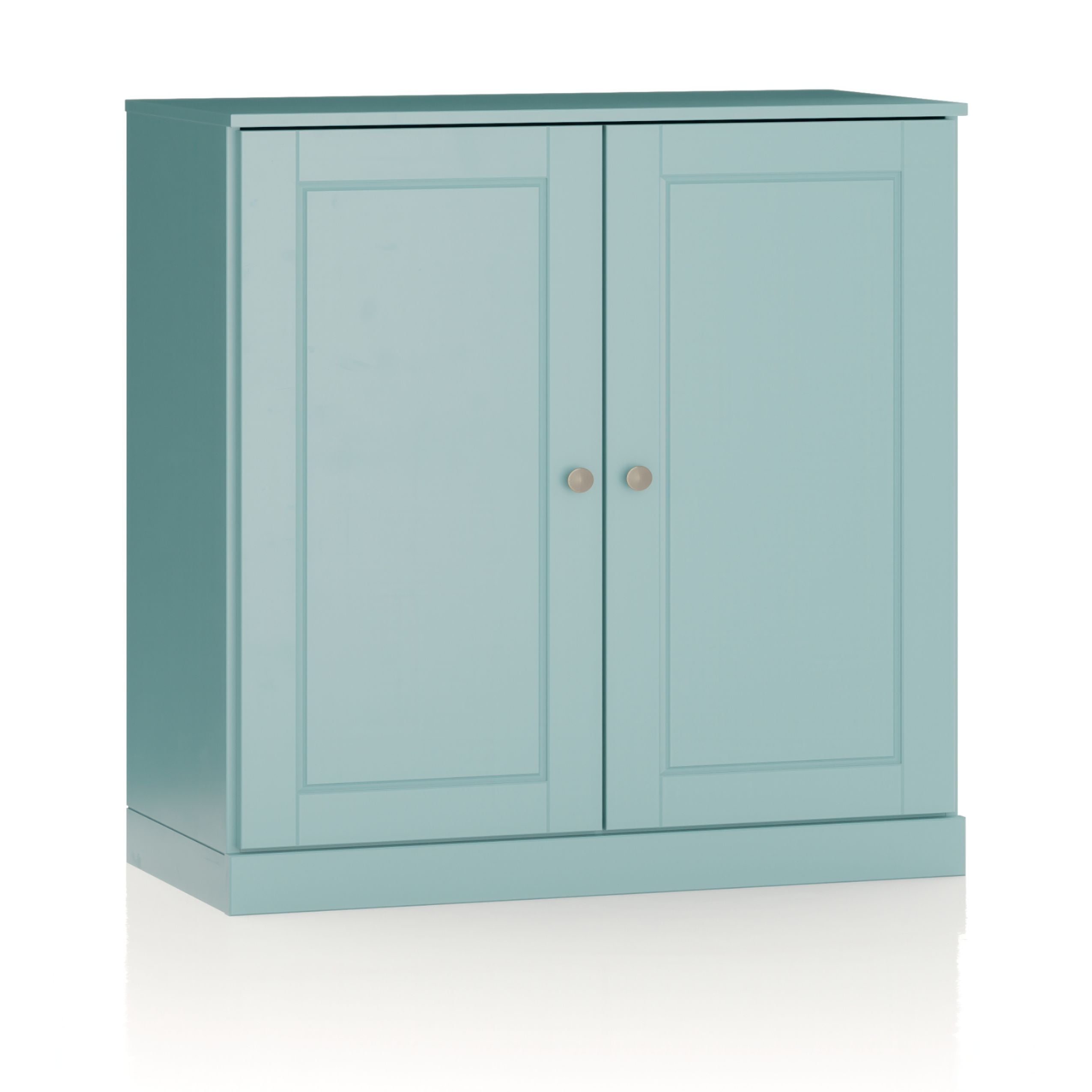 100% Solid Wood 32" Bathroom Cabinet with Solid Doors and Adjustable Shelves