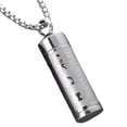 thumbnail image 1 of Colgante de Joyería de cremación conmemorativa de recuerdo Vial Hombres creativos Mujeres Recuerdo Encantos Regalo Colgante a prueba de Argén Salvador collar con colgante de urna, 1 of 10