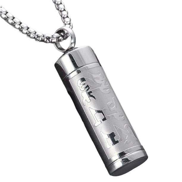 Urna con colgante para cenizas, joyería conmemorativa de cremación, recuerdo de cenizas. Argén