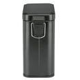 thumbnail image 3 of iDesign Rectangular Compact 1.3 Gallon Bathroom Step Trash Can - Perfect for Primary Bathrooms, Guest Baths, and Powder Rooms - Matte Black, 3 of 6