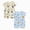 A66-Blue & Beige, variant on Preemie Newborn Infant Baby Girls Clothes Ribbed Bodysuit for 12-18 Months Preemie Baby Cotton Button Climbing Suit