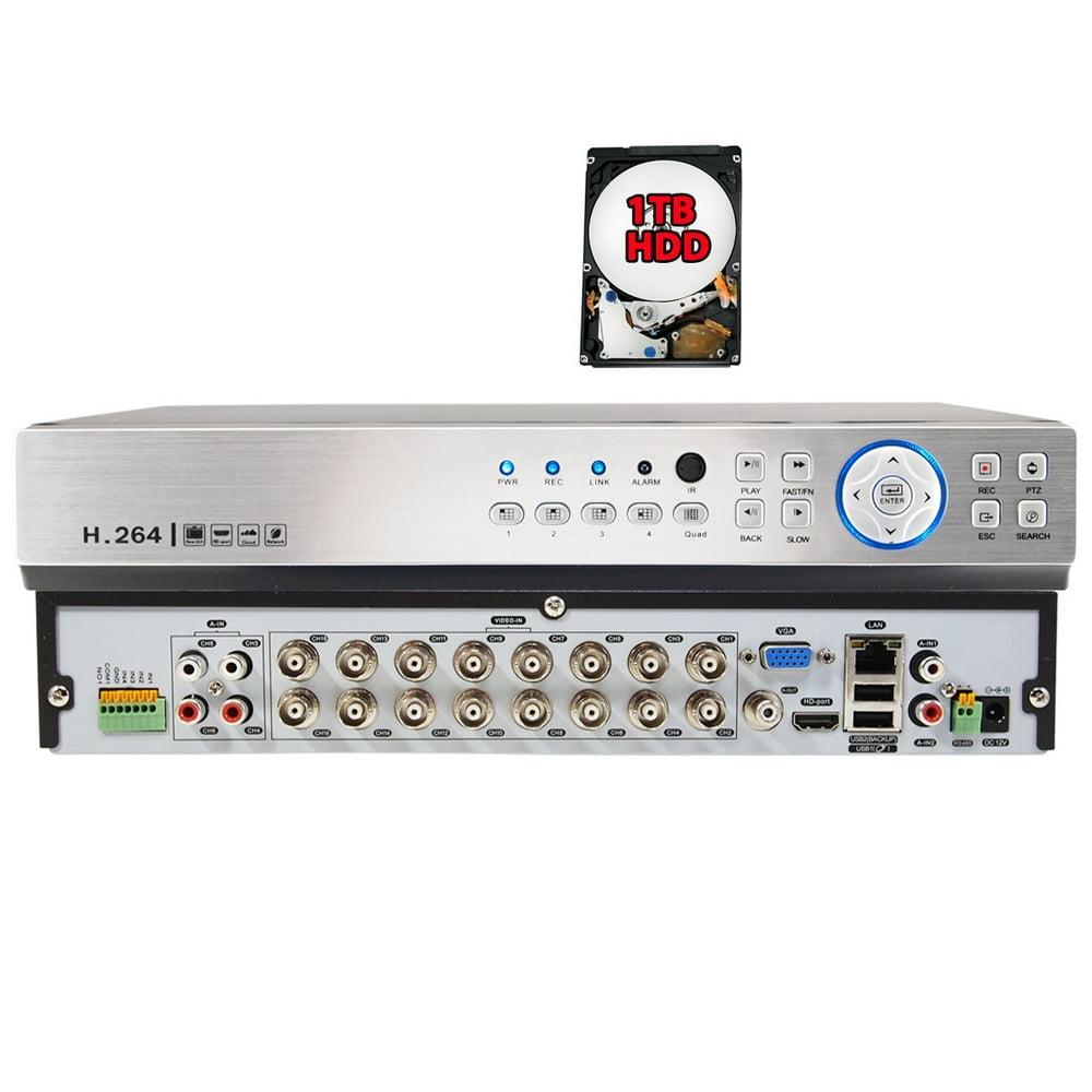 EVERTECH 16 Channel HD Hybrid Digital Video Recorder Compatible with Analog / AHD / TVI / CVI EVERTECH 16 Channel HD Hybrid Digital Video Recorder Compatible with Analog / AHD / TVI / CVI