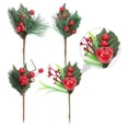 thumbnail image 2 of IFANLANDOR 8pcs Greenery Branches Artificial Berry Stem Picks for Christmas Celebration, 2 of 6