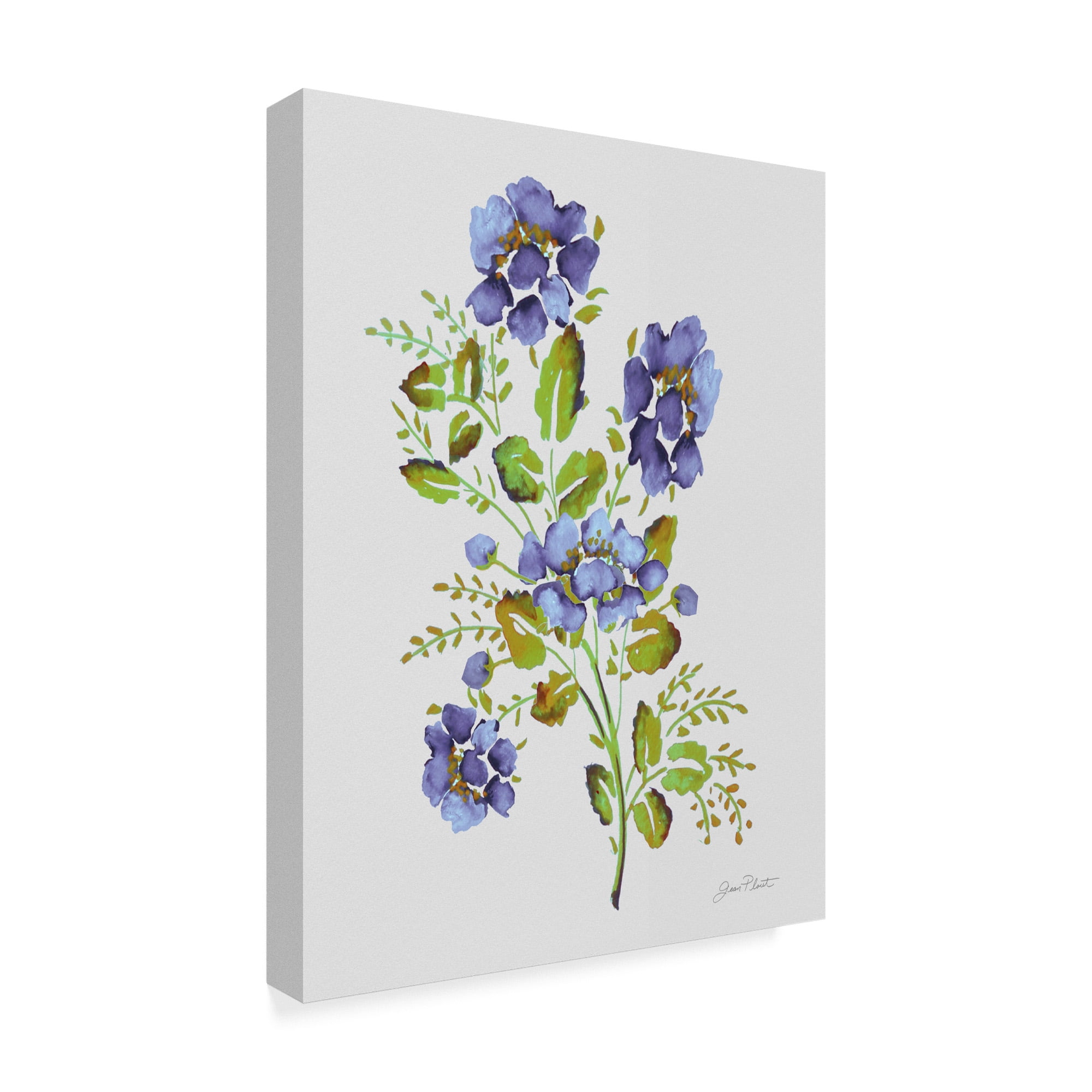 Trademark Fine Art 'Wild Rose Purple 2' Canvas Art by Jean Plout