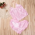 thumbnail image 3 of ZAXARRA Women 2PCS Lingerie Loose Sling Top Short Elastic Band Pants Set, 3 of 6