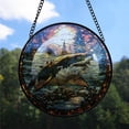 thumbnail image 2 of Great White Shark Ornament Christmas 2025, Great White Shark Stained Glass Hanging Window – Sun Catcher for Home Decor, Unique Christmas, 2 of 5