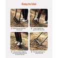 thumbnail image 5 of KFFKFF 5-Tine Broad Fork with Dual Fiberglass Handles, Durable Garden Tool with Ergonomic U-Shaped Design, Ideal for Soil Aeration, Composting, and Transplanting, 5 of 9