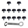 thumbnail image 5 of colaxi 12Pcs Rugby Shoes Studs Track Shoes Accessories Professional M5 Turf Anti Slip Soccer Studs Football Boot Spikes for Training Height 6mm, 5 of 10