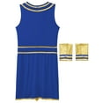 thumbnail image 6 of Haitryli Men's 3 Pieces Mr Toga Greek God Set Adult Party Toga Roman Dress with Wristband Blue XL, 6 of 7