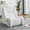 White, variant on Rustic Sofas, Bean Bag Chair for Adults with Armrests - Oversized Comfy Beanbag Lounge Lazy Floor Sofa Accent Chair for Living Room, Bedroom (Black), Black Modern Sofas,Chenille Leather Sofas