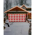 thumbnail image 4 of Garage Door Banner Cover 7 x 16 ft, Christmas Tree Snowflake Red White Plaid Christmas Garage Door Decorations Holiday Christmas Backdrop Decor for Winter New Year Xmas Party, 4 of 6