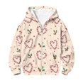 thumbnail image 4 of Grblisyd Christmas Zip Up Hoodies for Girls Kids Long Sleeve Comfy Jackets Hooded Sweatshirt for Fall Everyday Wear, 4 of 6