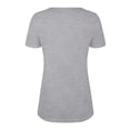 thumbnail image 7 of Alllist Women Tops Gray Solid V-Neck Short Sleeve T-Shirts Womens Shirts Under $5, 7 of 7