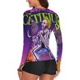 thumbnail image 3 of Beetlejuice Women's Sunscreen Shirt Long Sleeve Workout Tops Crewneck Soft Comfy Tees Casual T-Shirt 2XL, 3 of 7