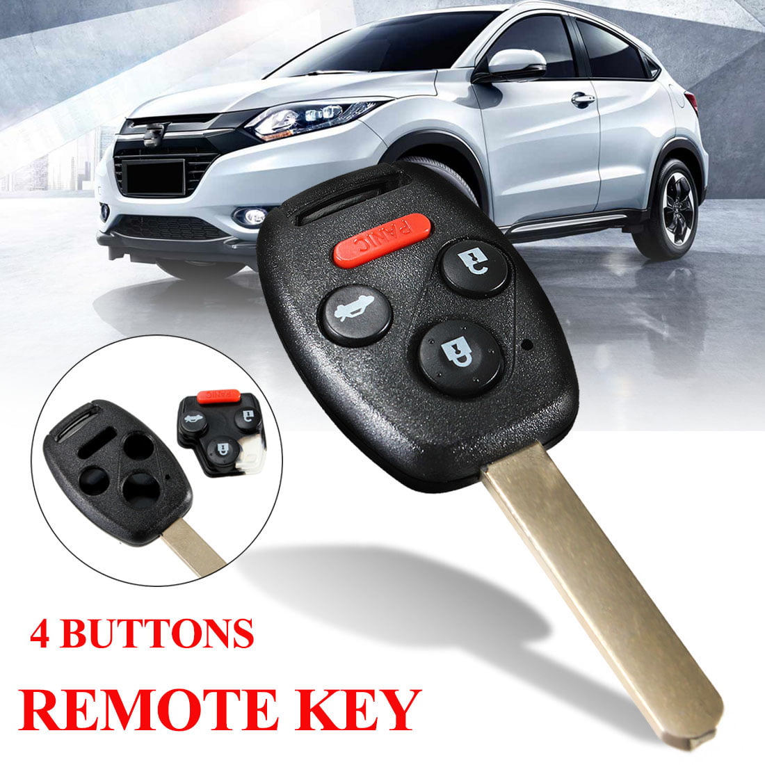 Replacement for Honda Accord Sedan Pilot Remote Car Entry Key Fob Gut Shell Case 