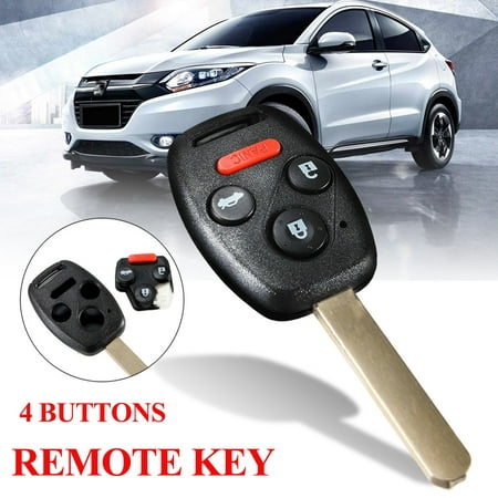 Keyless Entry Remote Key Fob Shell Case Replacement For 2008-2011 Accord 4 Buttons