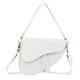thumbnail image 1 of Bolso de hombro HDE de piel sintética de cocodrilo blanco para mujer, 1 of 6