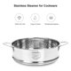 thumbnail image 2 of 2X Rejilla de Vapor para Alimentos de 20 cm, Vaporizador de Acero Inoxidable con Doble Oreja para Olla de Sopa, Olla de Leche, Utensilios de Cocina, 2 of 5