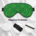 thumbnail image 2 of Rocae St Patrick's Day5 for Mask for Women Men, Luxury Eye Cover Eye Shade with Adjustable Strap for Travel, Nap, Meditation, 2 of 7