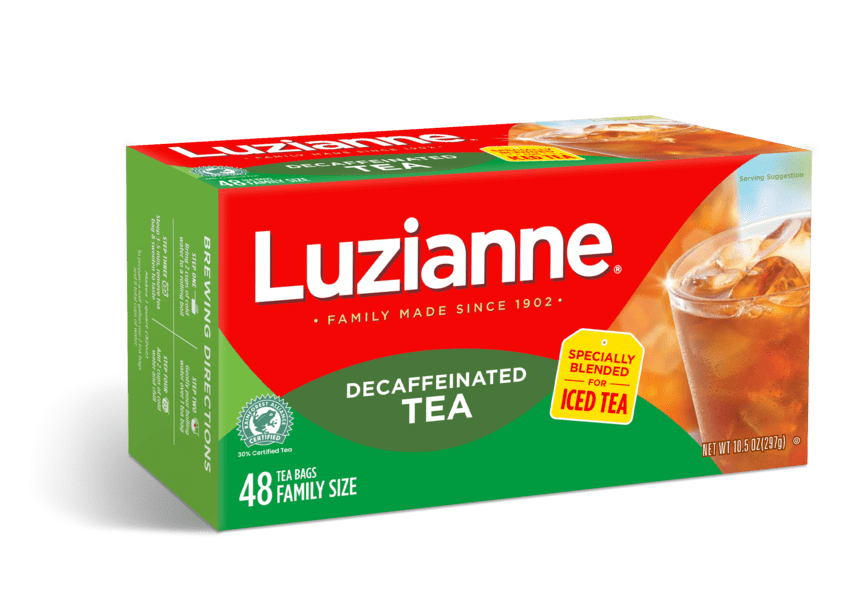 Luzianne, Decaffeinated, Black Iced Tea, Tea Bags, 48 Ct