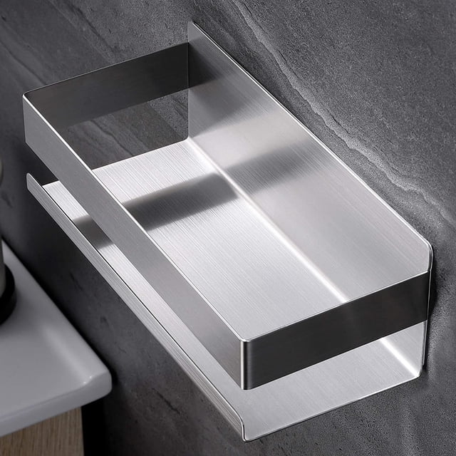 Estante para inodoro Estante de almacenamiento para baño montado en la pared Soporte no poroso para inodoro y lavabo, adecuado para limpiador facial, champú, ducha