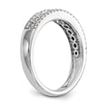thumbnail image 6 of Solid 14K White Gold Diamond Wedding Band Ring Size 7.5 (.605 cttw.), 6 of 7