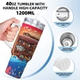 thumbnail image 3 of KLL Animals On Noah's Ark2 Print 40oz Stainless Steel Insulated Car Cup Coffee Mug with Spillproof Lid - Keep Your Drink Hot or Cold on the Go, 3 of 8