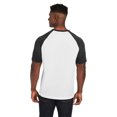 thumbnail image 2 of Team 365 TT62 Unisex Zone Colorblock Raglan T-Shirt, 2 of 3