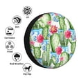 thumbnail image 5 of Junzan Flowers And Cactus Tire Cover Wheel Protector For Truck Suv Trailer Camping Rv Tire Covers-14 Inch, 5 of 9