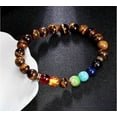 thumbnail image 5 of Tree of Life Unisex, Adult Chakra Healing Brown Natural Energy Stone Bead Bracelet, 5 of 6
