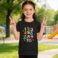 thumbnail image 4 of Girls Shirts Kids Basic Tees Kids Casual Fashion Short Sleeve T Shirt with Digital Print Round Neck Tee Boys Daily Wear, 4 of 7
