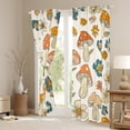 thumbnail image 3 of jejeloiu Cartoon Flowers Floral Blackout Curtains Set of 2 (52x84 Each),Colorful 3D Mushroom Window Curtains,Fungus Botanical Curtains and Drapes For Girls Teens,Ultra Soft Home Decor, 3 of 6