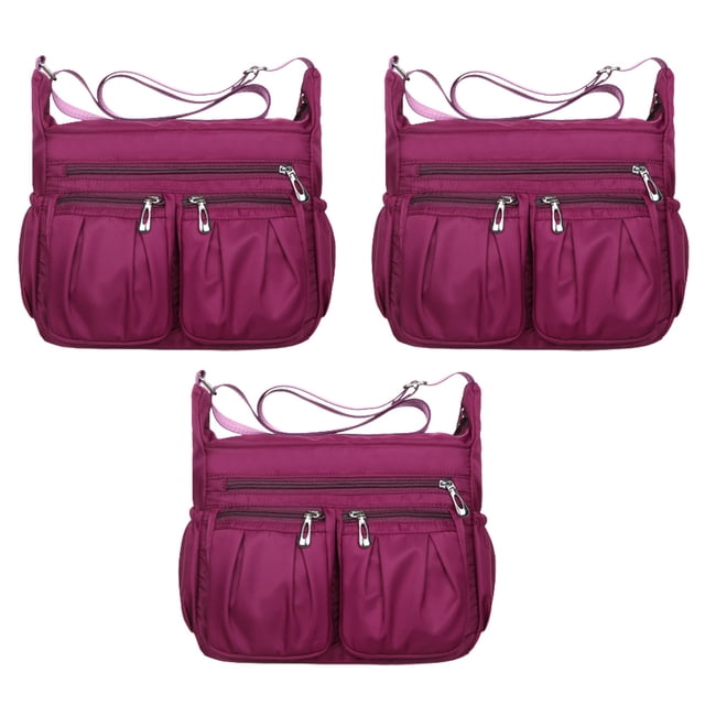 Bolso bandolera para mujer, de nailon, impermeable, ligero, de lona de gran capacidad