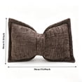 thumbnail image 3 of Eolstice Bow Pillow, Boho Decorative Throw Pillow, Vintage Texture Sofa Pillow for Bed Sofa Living Room Bedroom Home Car Decor,Brown, 3 of 7