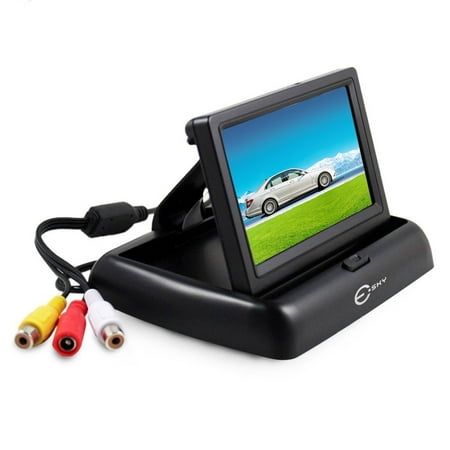 Esky® Foldable 4.3 Inch Color LCD TFT Rearview Monitor Screen for Car Backup