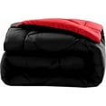 thumbnail image 2 of 1500 Collection Reversible Down Alternative Comforter, All-Season,,Twin,Twin XL, Black/Burgundy, 2 of 4
