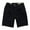 Black, variant on Bcfgryg Mens Summer Elastic Waist Casual Shorts Solid Color Shorts Drawstring Pants Men's Linen Shorts For Summer Travel Black L