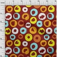 thumbnail image 3 of oneOone Cotton Poplin Twill Brown Fabric Brush Stroke Sewing Fabric By The Yard Printed Diy Clothing Sewing Supplies 56 Inch Wide, 3 of 4
