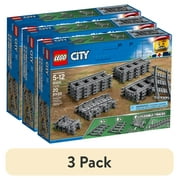 (3 pack) LEGO City Tracks 60205 - 20 Pieces Extension Accessory Set, Train Track and Railway Expansion, Compatible with LEGO City Sets, Building Toy for Kids, Great Gift for Train and LEGO City Enthusiasts