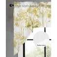 thumbnail image 2 of Watercolor Forest Green Swag Valances for Windows, Small Curtains Drapes, Abstract Art Modern Trees Kitchen Window Curtains Over Sink Rod Pocket Window Treatment Valance for Bedroom/Bathroom 56"x36", 2 of 5