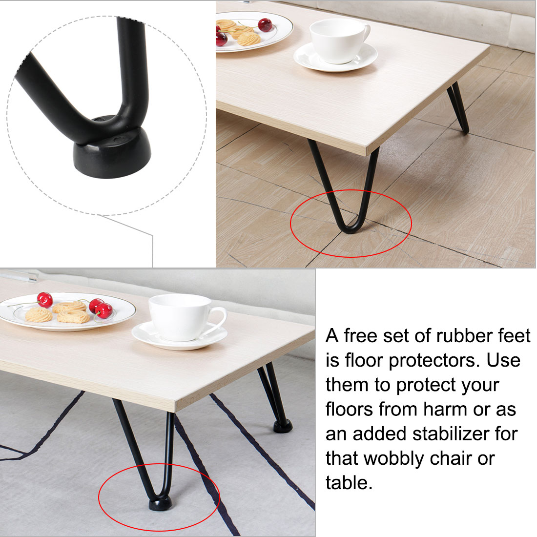 10" Hairpin Table Legs Coffee Legs DIY Iron Furniture Legs Room Furniture Accessories, 4pcs - image 3 of 7