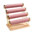 thumbnail image 2 of QccHieUs 4 Tier Bracelet Holder Jewelry Organizer Bangle Display Stand for Dressing Table pink, 2 of 6