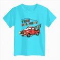thumbnail image 5 of sdbrld Christmas Shirts for Kids Boys Merry Christmas T-Shirts Short Sleeve Holiday Tee Xmas Gift Tops Sky Blue Sizes 5-6 Years, 5 of 5
