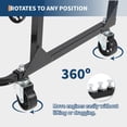 thumbnail image 2 of Engine Cradle with Wheels, 750 LBS Capacity Rolling Engine Stand, 4 Swivel Casters, 4 Mounting Positions, Steel Engine Dolly for Chevy Small Block and Big Block, 23.62 x 18.62 x 13.58 in, 2 of 6