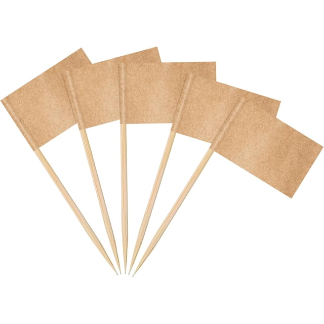 Yanonmyfd 200pcs World Cup Toothpick Flags Cake Toppers for World Cup Soccer 2026 Decorations, 48 Countries Cocktail Stick Flags for Sandwich Cupcake Toppers Soccer Bar Party Supplies,Kraft