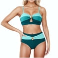 thumbnail image 4 of Traje de baño de una pieza para mujer, moda de primavera para mujer, conservador, color sólido, estilo falda, conjunto de traje de baño con abertura, traje de baño de moda de playa para mujer, trajes, 4 of 7