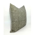 thumbnail image 2 of Fabdivine Thick Linen Hand Block Print Contemporary Throw Cushion Cover , 20"X20", Green, 2 of 5