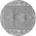 thumbnail image 1 of Ahgly Company Indoor Round Abstract Gray Modern Area Rugs, 5' Round, 1 of 4