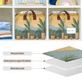 thumbnail image 4 of Yayeee Foldable Storage Basket for Shelves with Handles Set of 2 Waterproof Cloth Bins, Boho Plants, 4 of 7